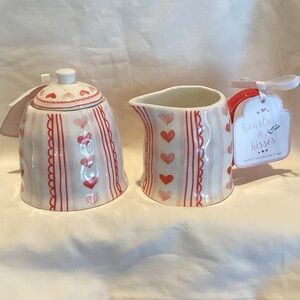 Valentine Cream and Sugar Set